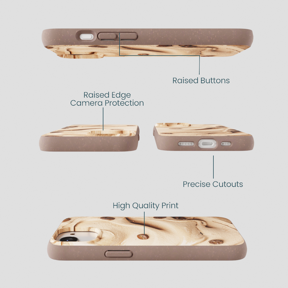 Chocolate Brown Espresso Swirl iPhone 16e/17e Case