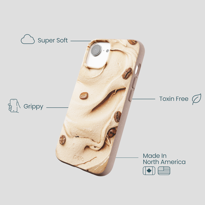 Chocolate Brown Espresso Swirl iPhone 16e/17e Case
