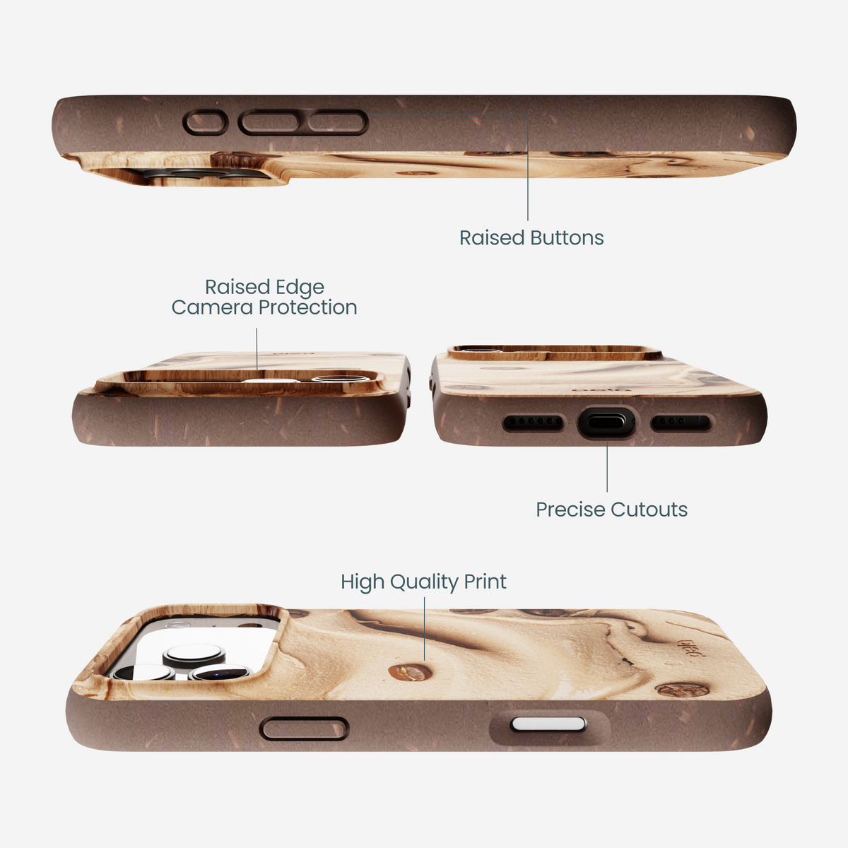 Chocolate Brown Espresso Swirl iPhone 17 Pro Max Case