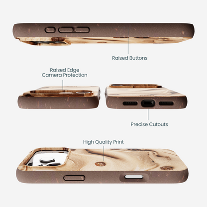 Chocolate Brown Espresso Swirl iPhone 17 Pro Max Case
