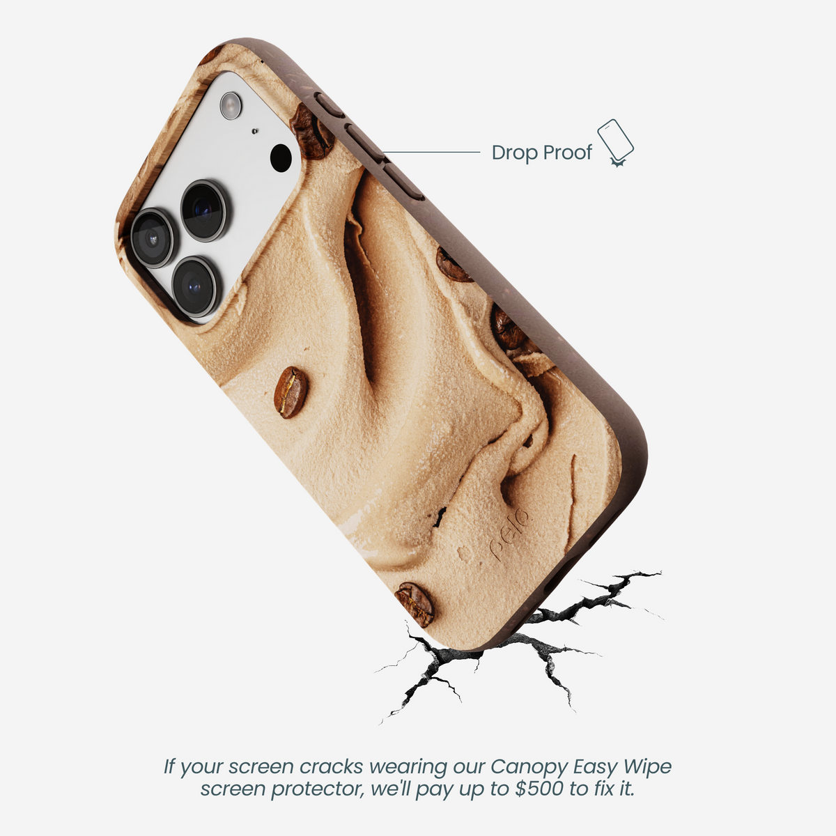 Chocolate Brown Espresso Swirl iPhone 17 Pro Case