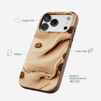 Chocolate Brown Espresso Swirl iPhone 17 Pro Case