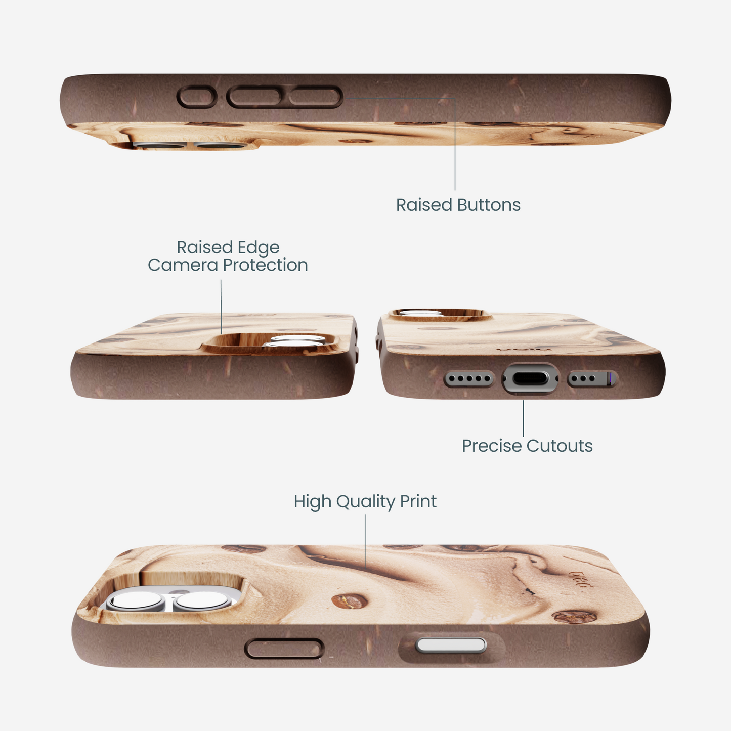 Chocolate Brown Espresso Swirl iPhone 17 Case