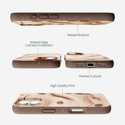 Chocolate Brown Espresso Swirl iPhone 17 Case