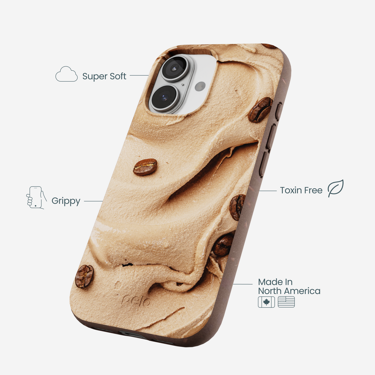 Chocolate Brown Espresso Swirl iPhone 17 Case