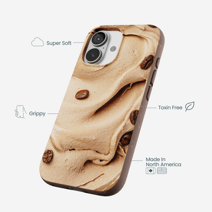 Chocolate Brown Espresso Swirl iPhone 17 Case