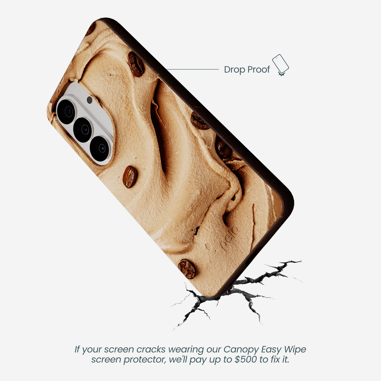 Chocolate Brown Espresso Swirl Samsung Galaxy S26 Case