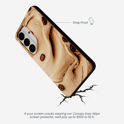 Chocolate Brown Espresso Swirl Samsung Galaxy S26 Case