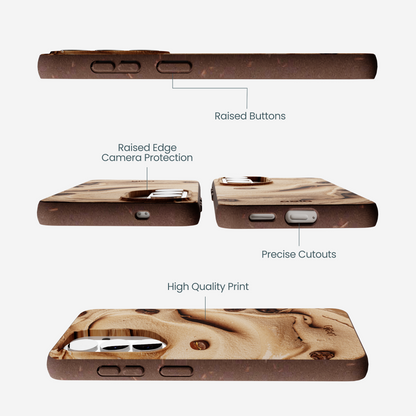 Chocolate Brown Espresso Swirl Samsung Galaxy S26 Case