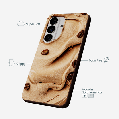 Chocolate Brown Espresso Swirl Samsung Galaxy S26 Case