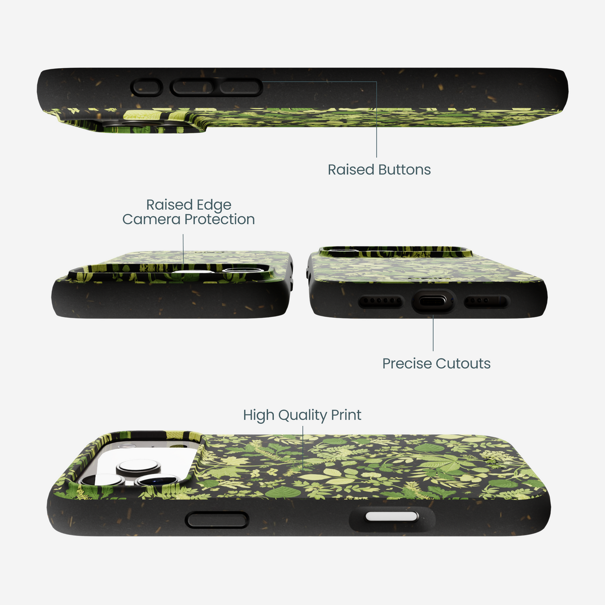 Black Evergreen iPhone 17 Pro Max Case