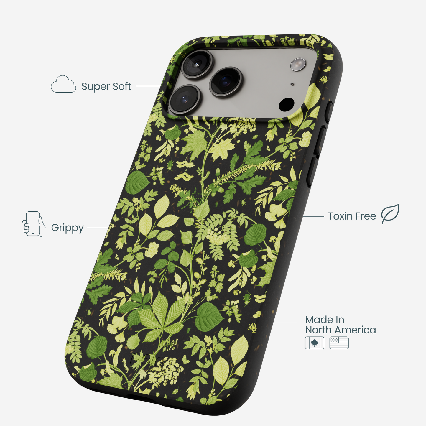 Black Evergreen iPhone 17 Pro Max Case