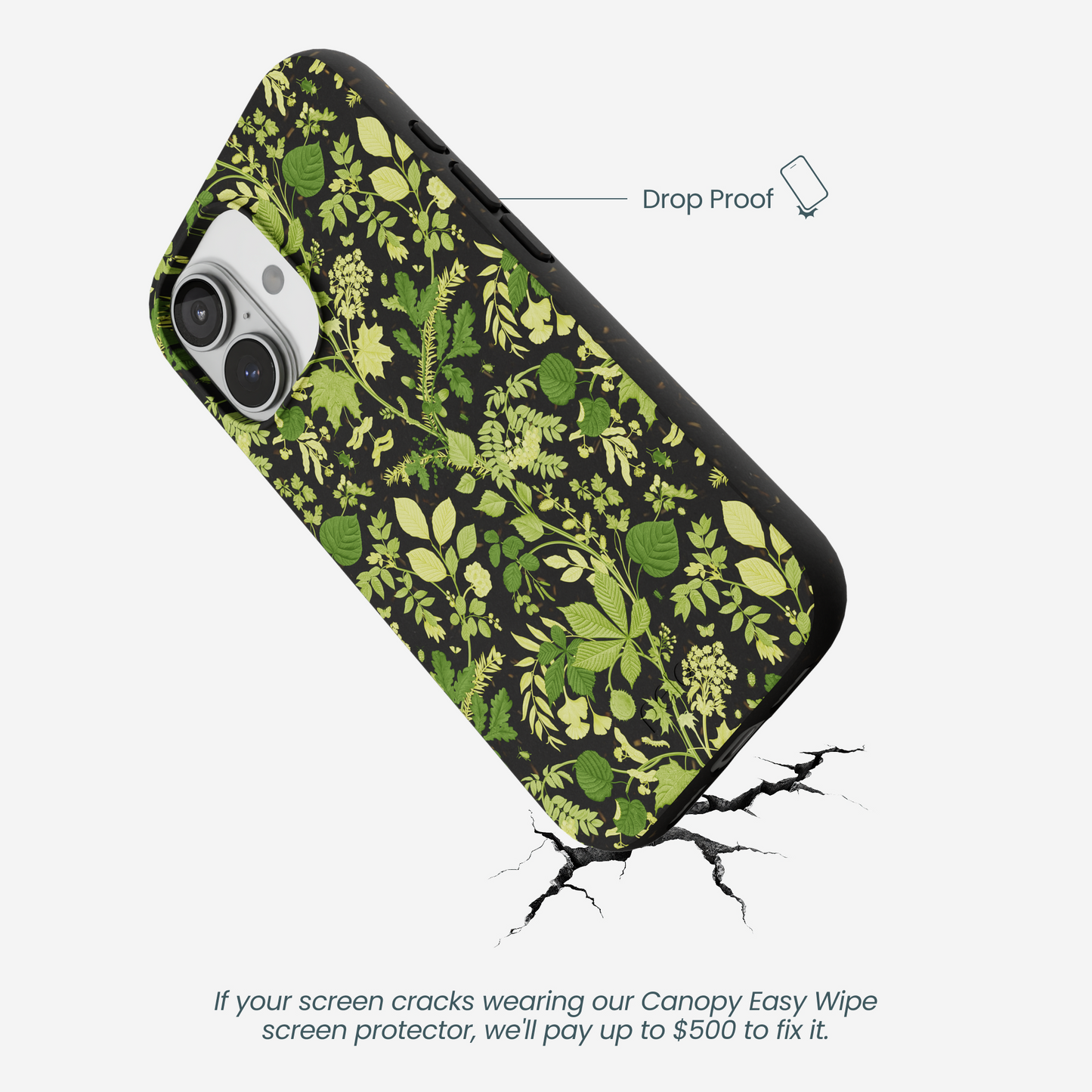 Black Evergreen iPhone 17 Case