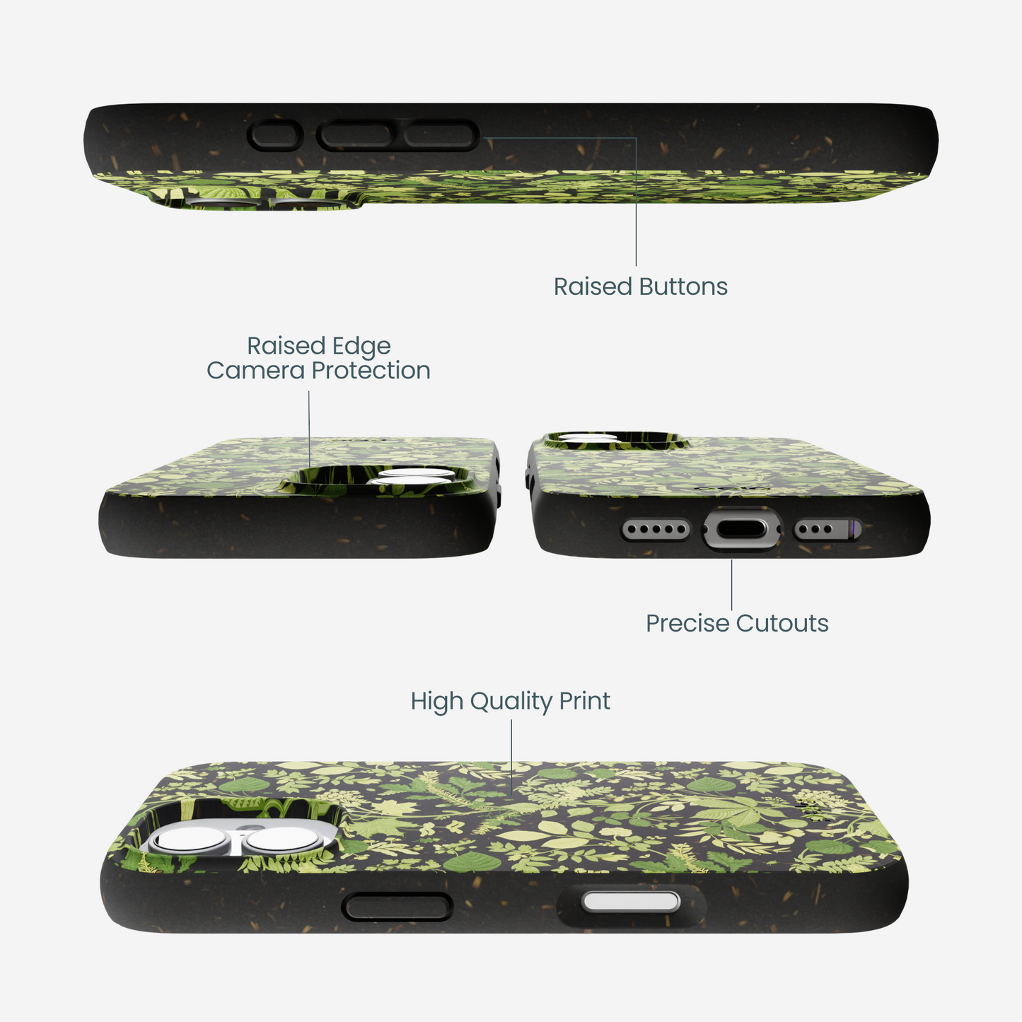 Black Evergreen iPhone 17 Case