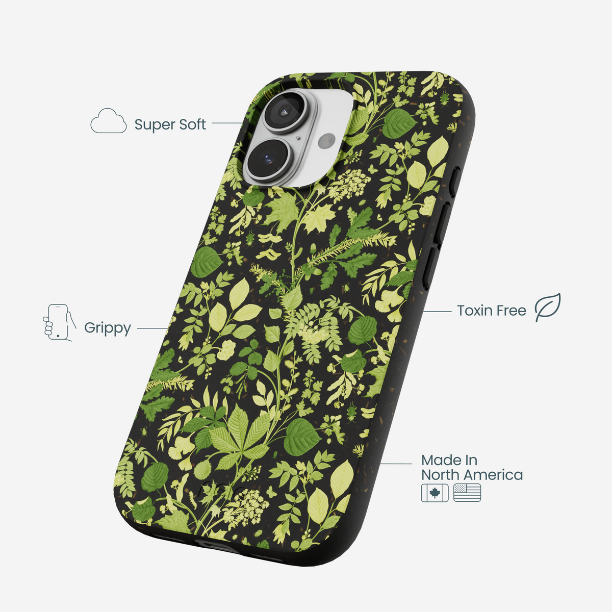 Black Evergreen iPhone 17 Case