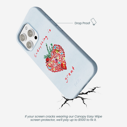 Powder Blue Everything Is Great iPhone 16 Pro Max Case