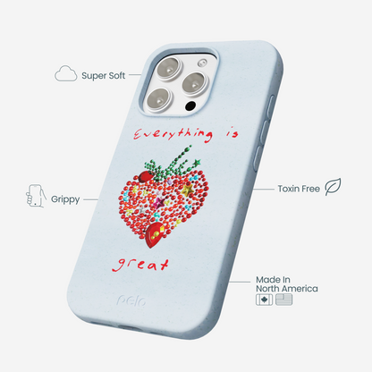 Powder Blue Everything Is Great iPhone 16 Pro Max Case