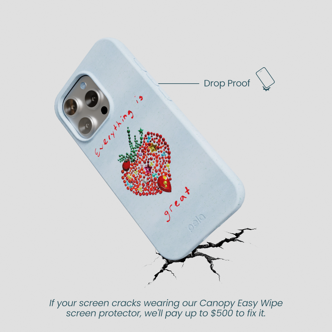 Powder Blue Everything Is Great iPhone 16 Pro Case