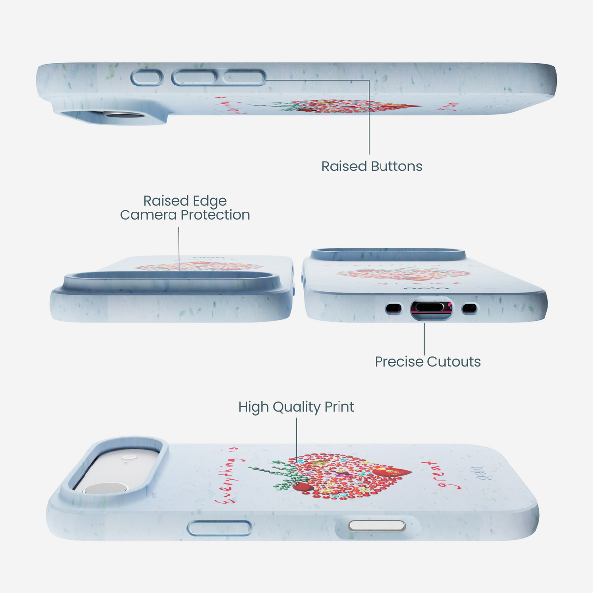 Powder Blue Everything Is Great iPhone Air Case