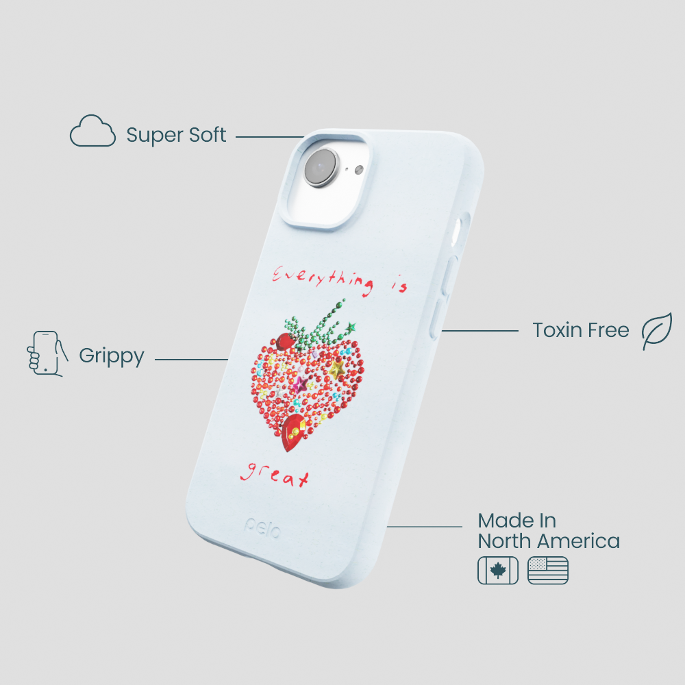 Powder Blue Everything Is Great iPhone 16e/17e Case