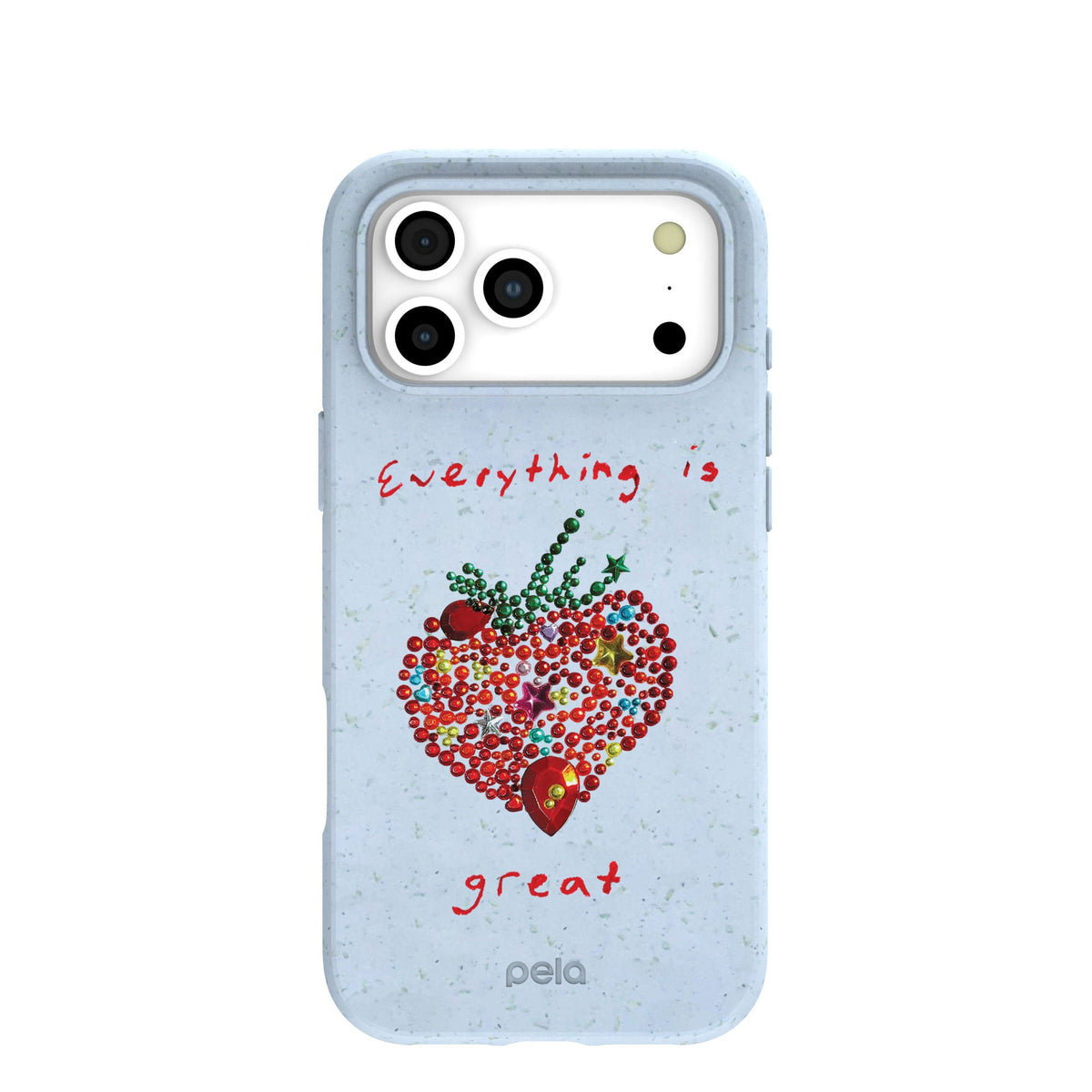 Powder Blue Everything Is Great iPhone 17 Pro Max Case