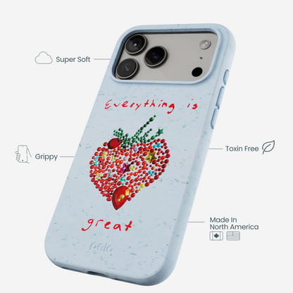Powder Blue Everything Is Great iPhone 17 Pro Max Case
