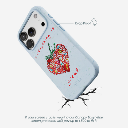 Powder Blue Everything Is Great iPhone 17 Pro Case