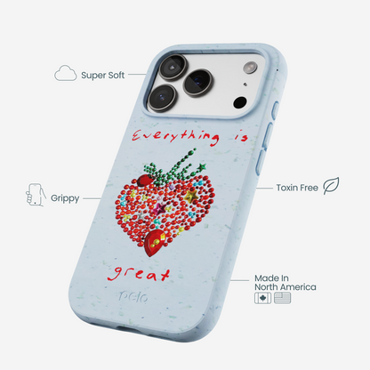Powder Blue Everything Is Great iPhone 17 Pro Case