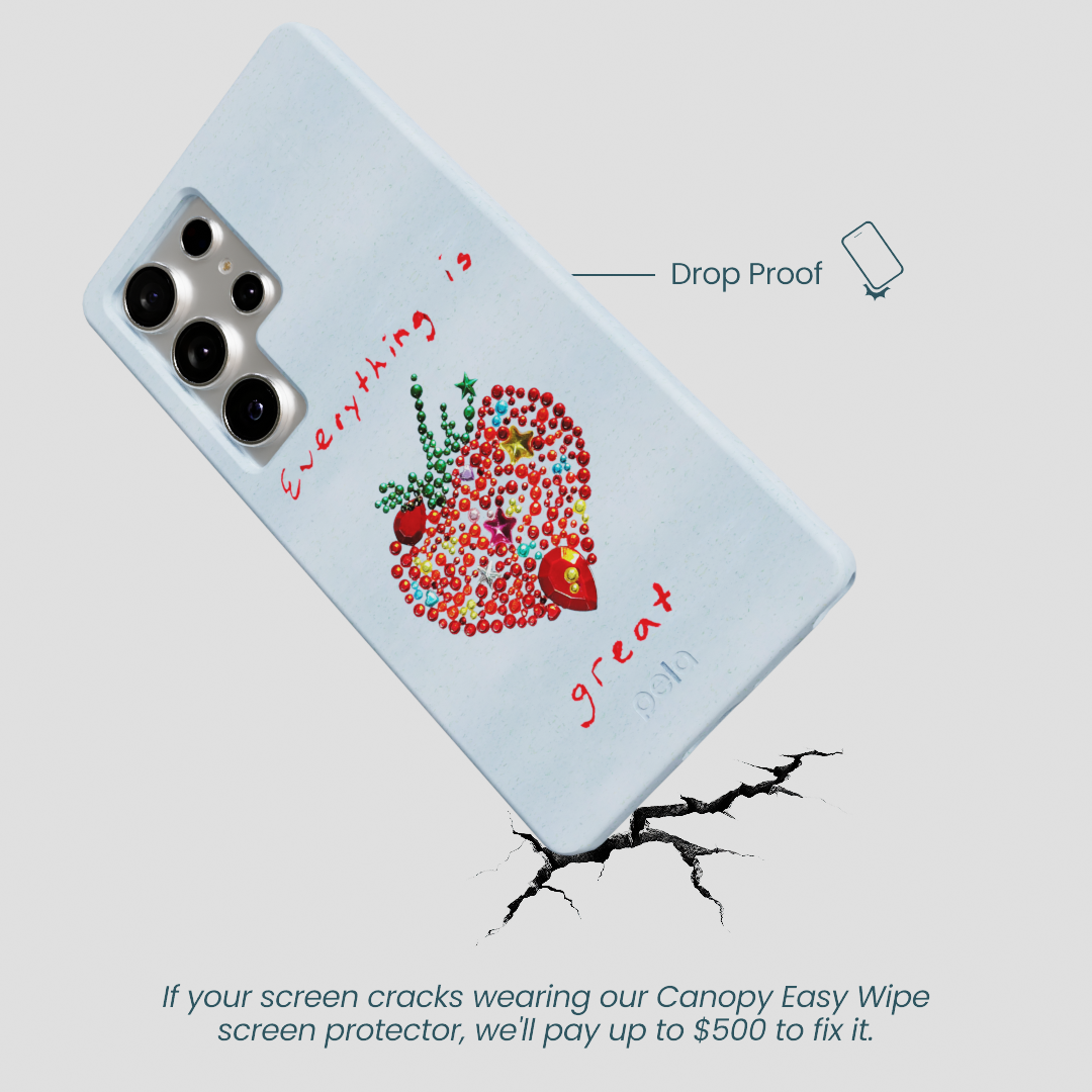 Powder Blue Everything Is Great Samsung Galaxy S25 Ultra Case