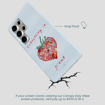 Powder Blue Everything Is Great Samsung Galaxy S25 Ultra Case