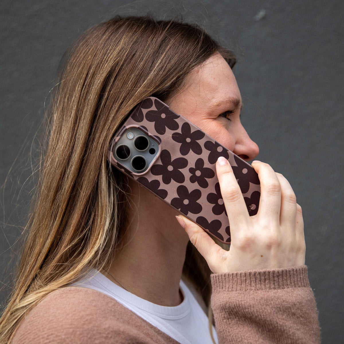 Chocolate Brown Earthy Blooms iPhone Air Case