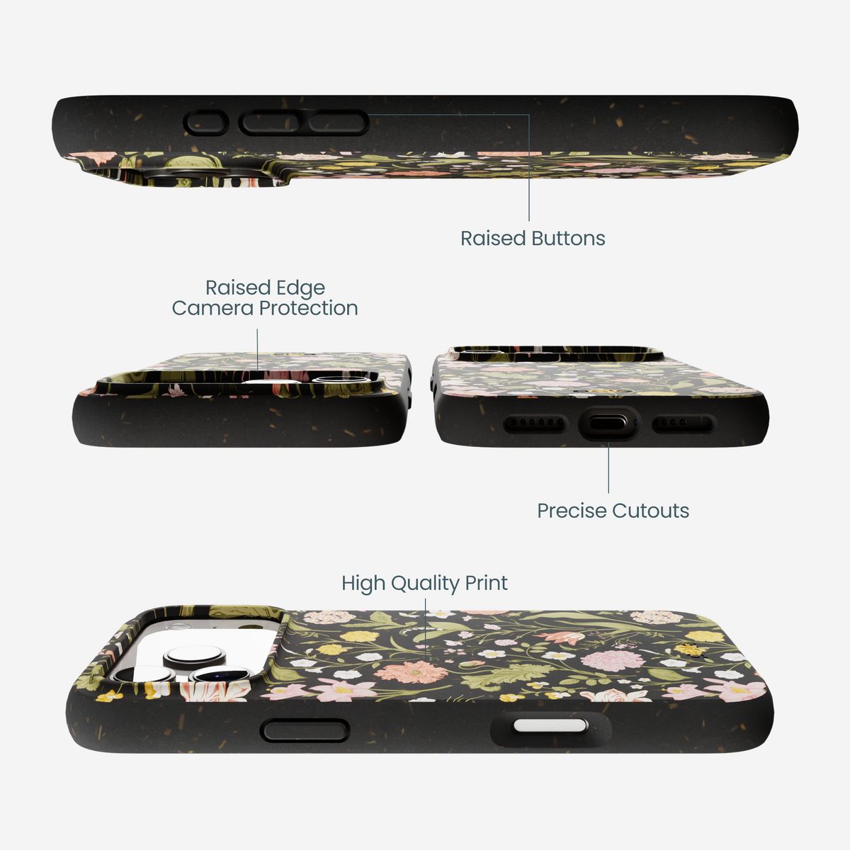 Black Fairy Forest iPhone 17 Pro Max Case
