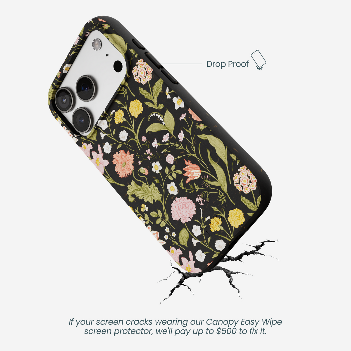 Black Fairy Forest iPhone 17 Pro Case