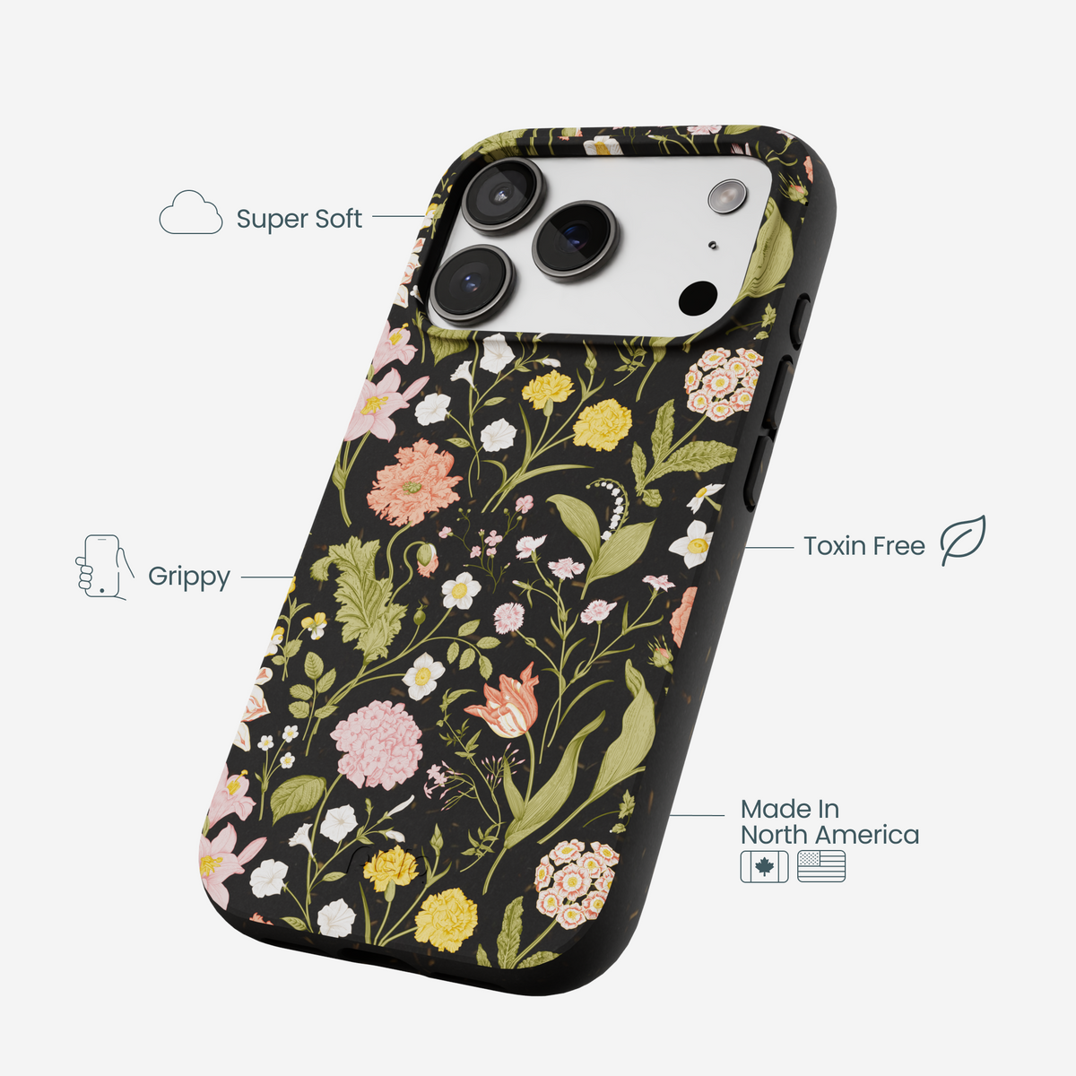 Black Fairy Forest iPhone 17 Pro Case