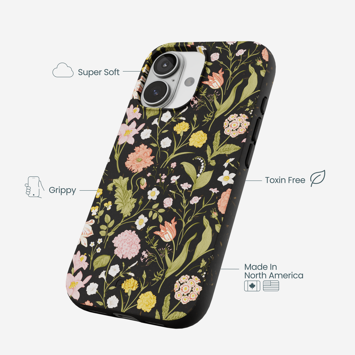 Black Fairy Forest iPhone 17 Case