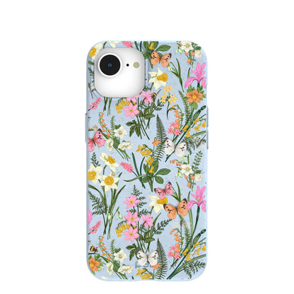 Powder Blue Fairy Wildflowers iPhone 16e/17e Case