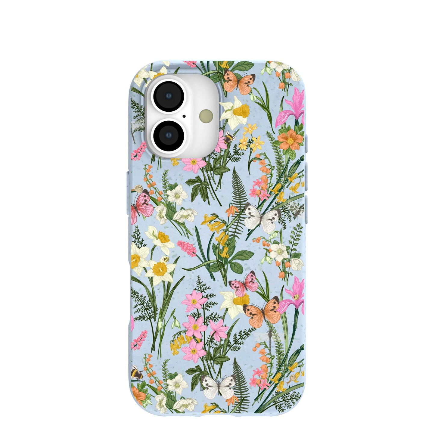 Powder Blue Fairy Wildflowers iPhone 17 Case
