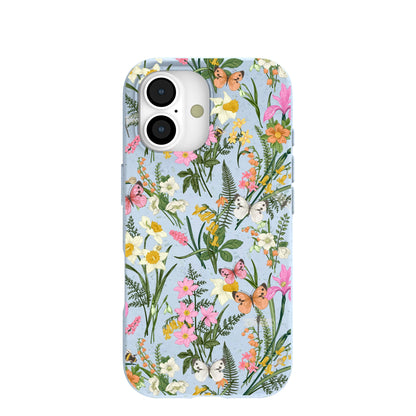 Powder Blue Fairy Wildflowers iPhone 17 Case