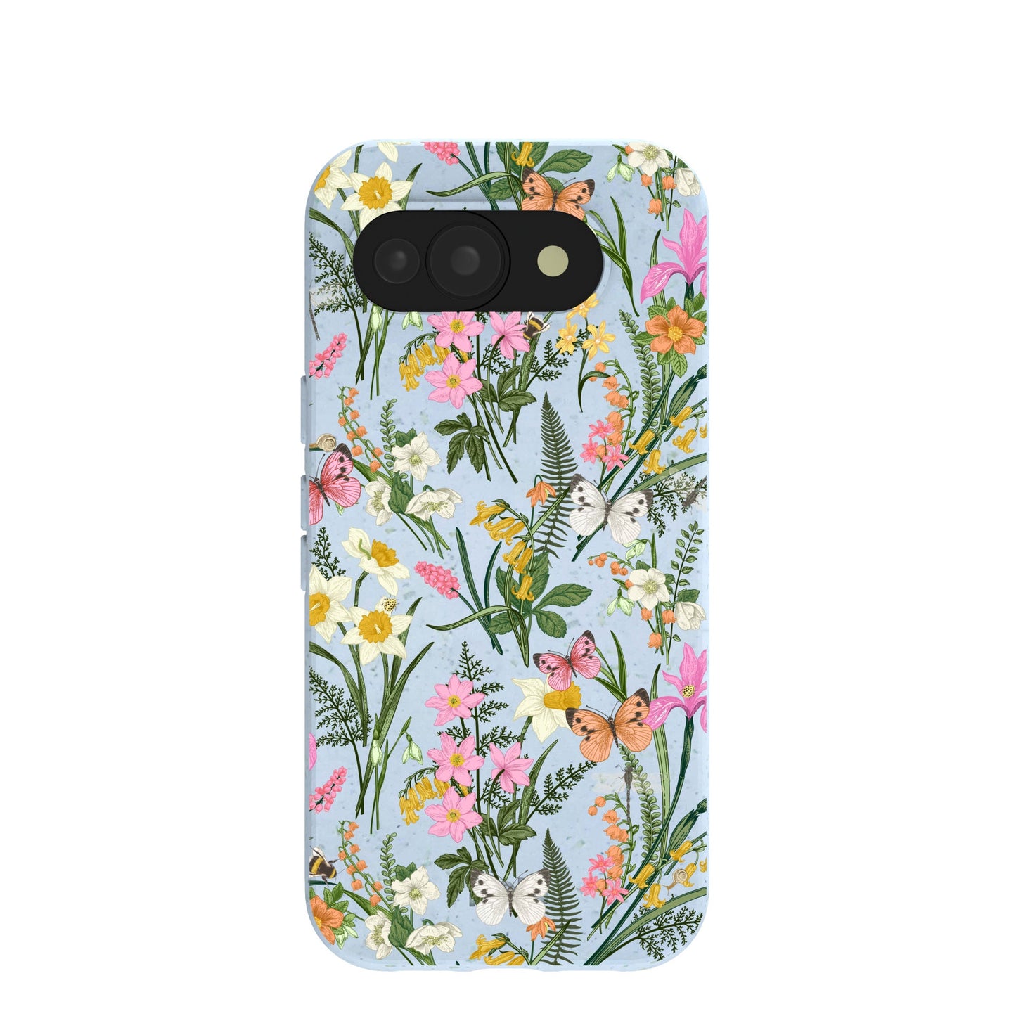 Powder Blue Fairy Wildflowers Google Pixel 10a Case