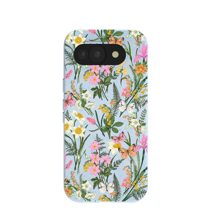 Powder Blue Fairy Wildflowers Google Pixel 10a Case