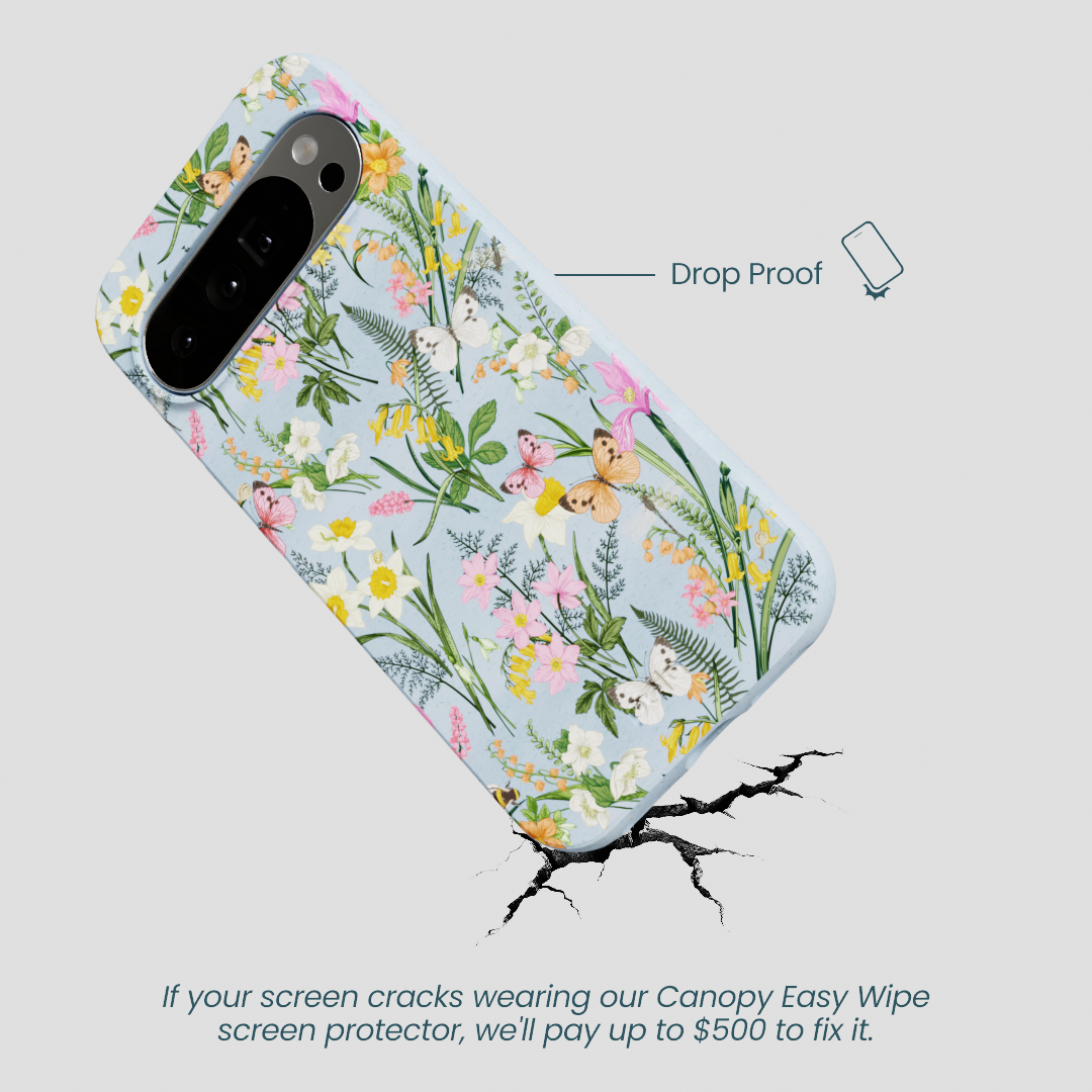 Powder Blue Fairy Wildflowers Google Pixel 10 Pro XL Case