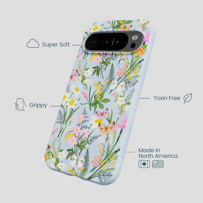Powder Blue Fairy Wildflowers Google Pixel 10 Pro XL Case