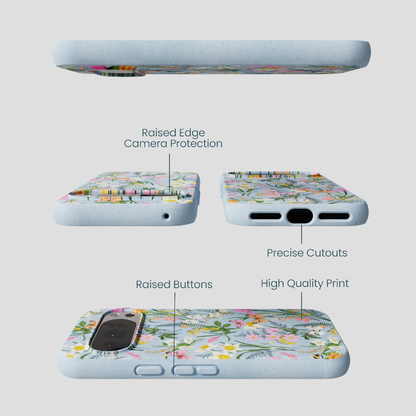 Powder Blue Fairy Wildflowers Google Pixel 10/10 Pro Case