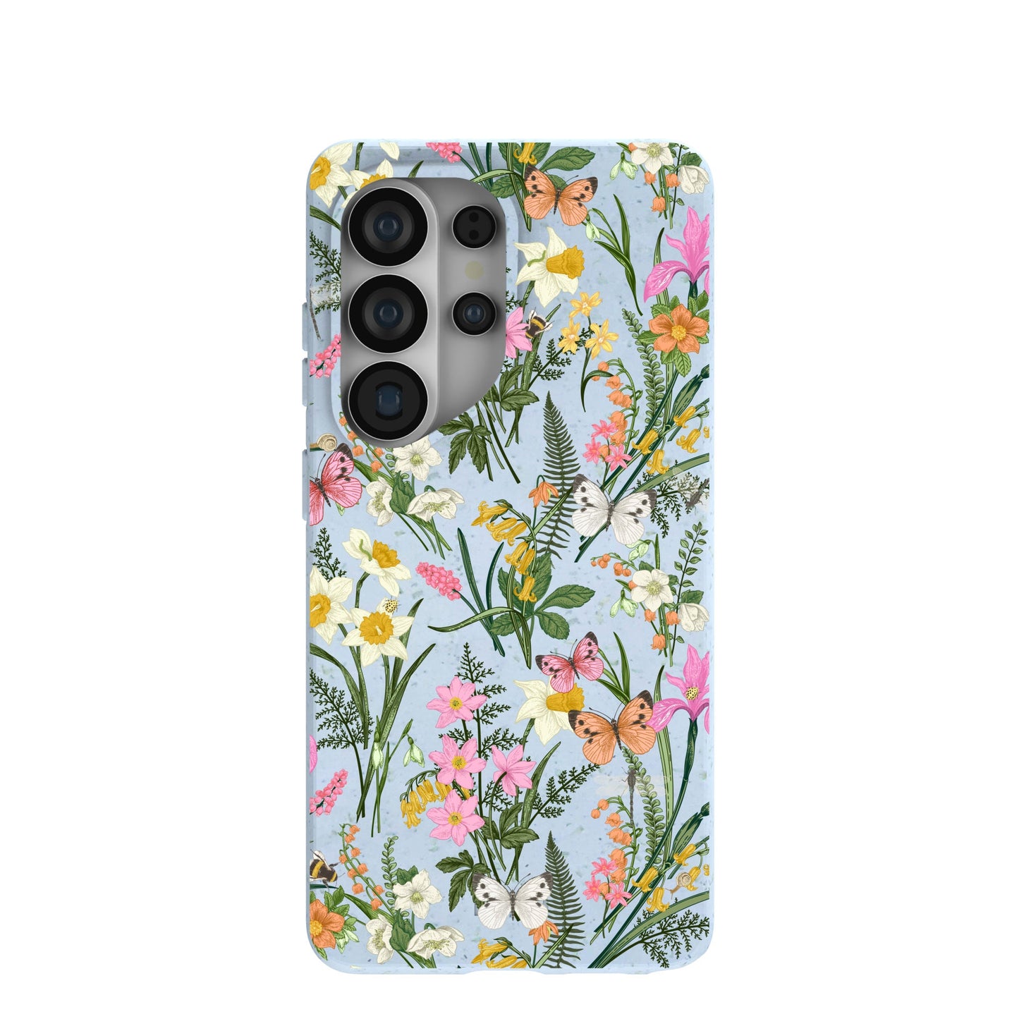 Powder Blue Fairy Wildflowers Samsung Galaxy S26 Ultra Case