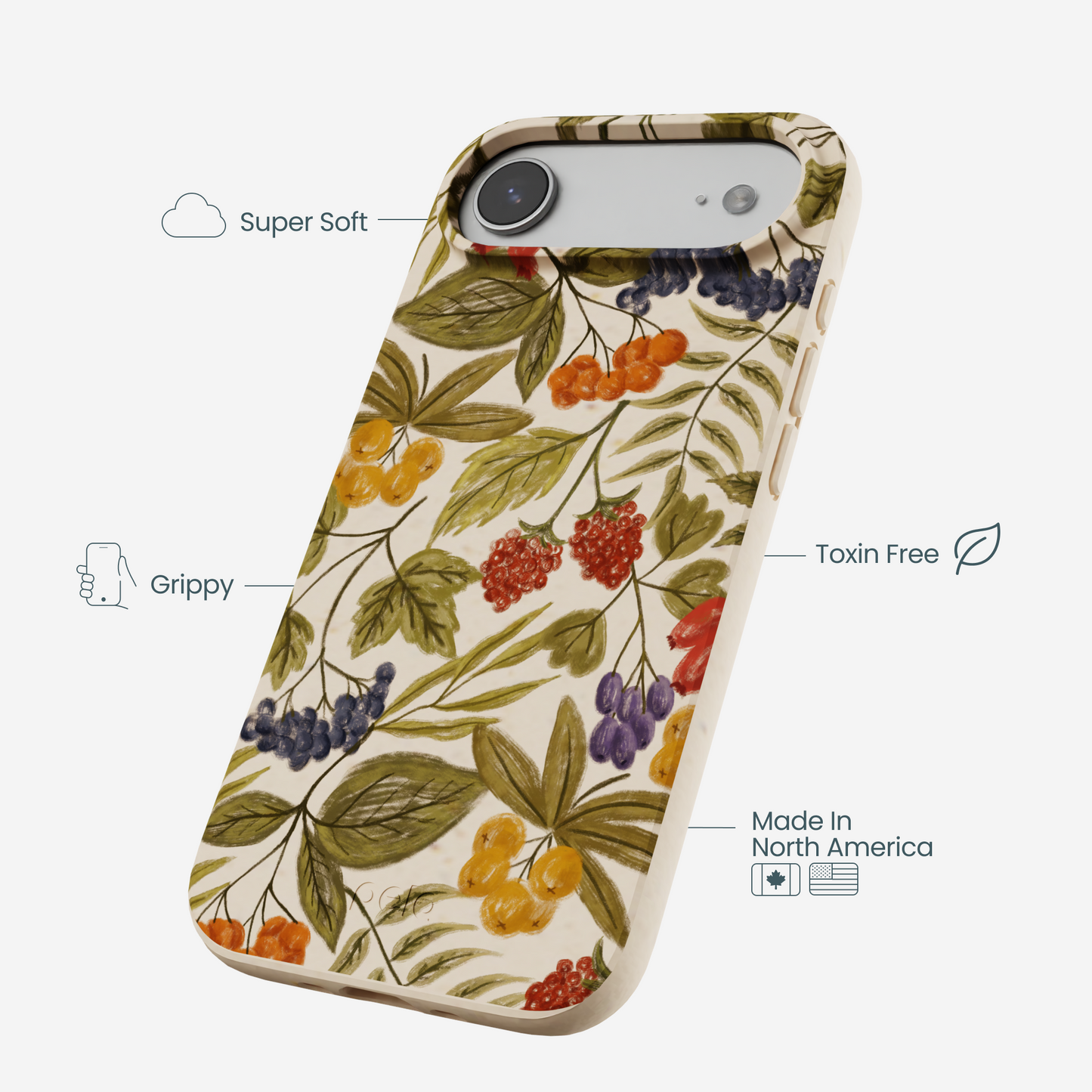Seashell Fall Berries iPhone Air Case