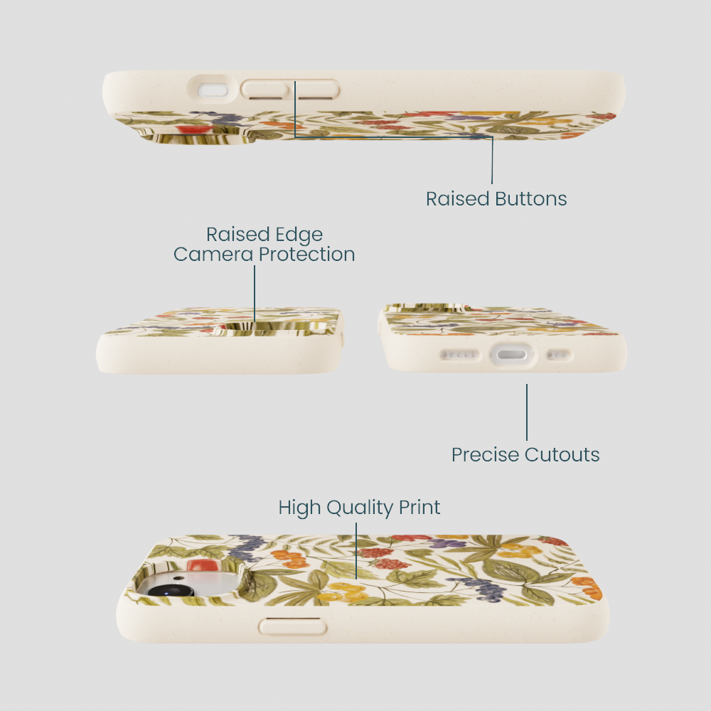 Seashell Fall Berries iPhone 16e/17e Case