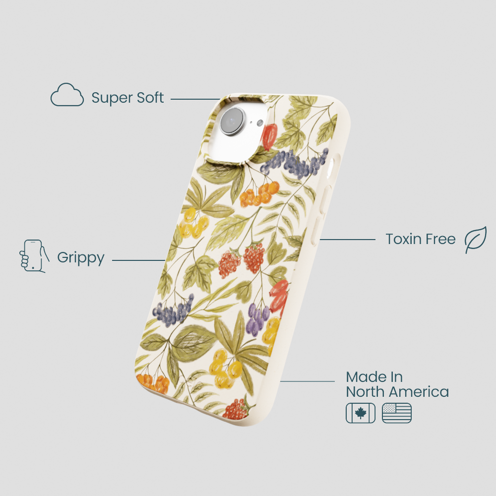 Seashell Fall Berries iPhone 16e/17e Case