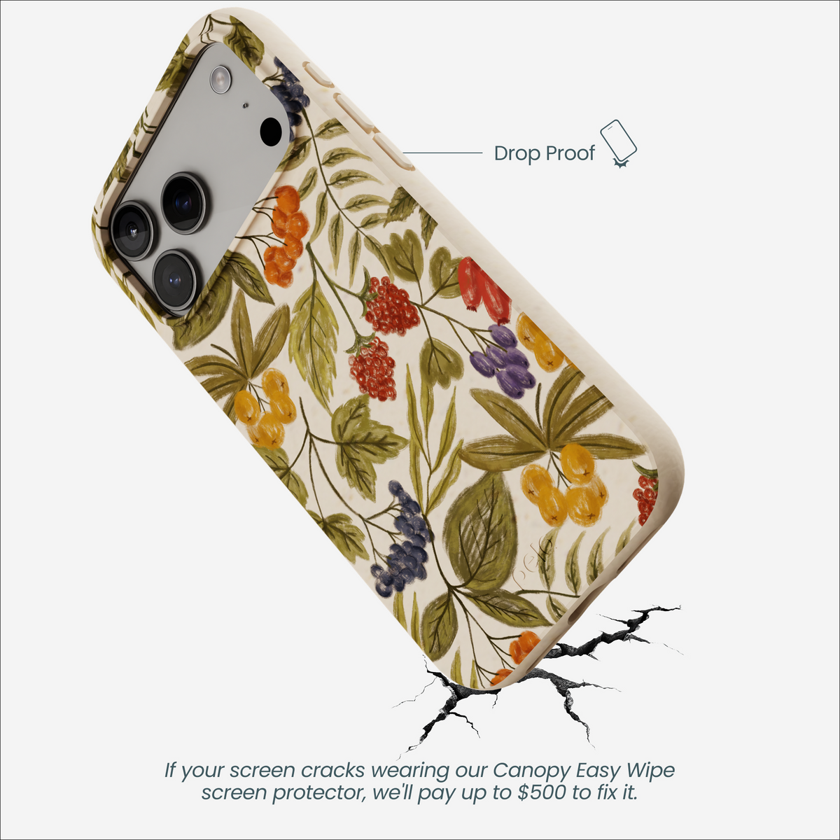 Seashell Fall Berries iPhone 17 Pro Max Case