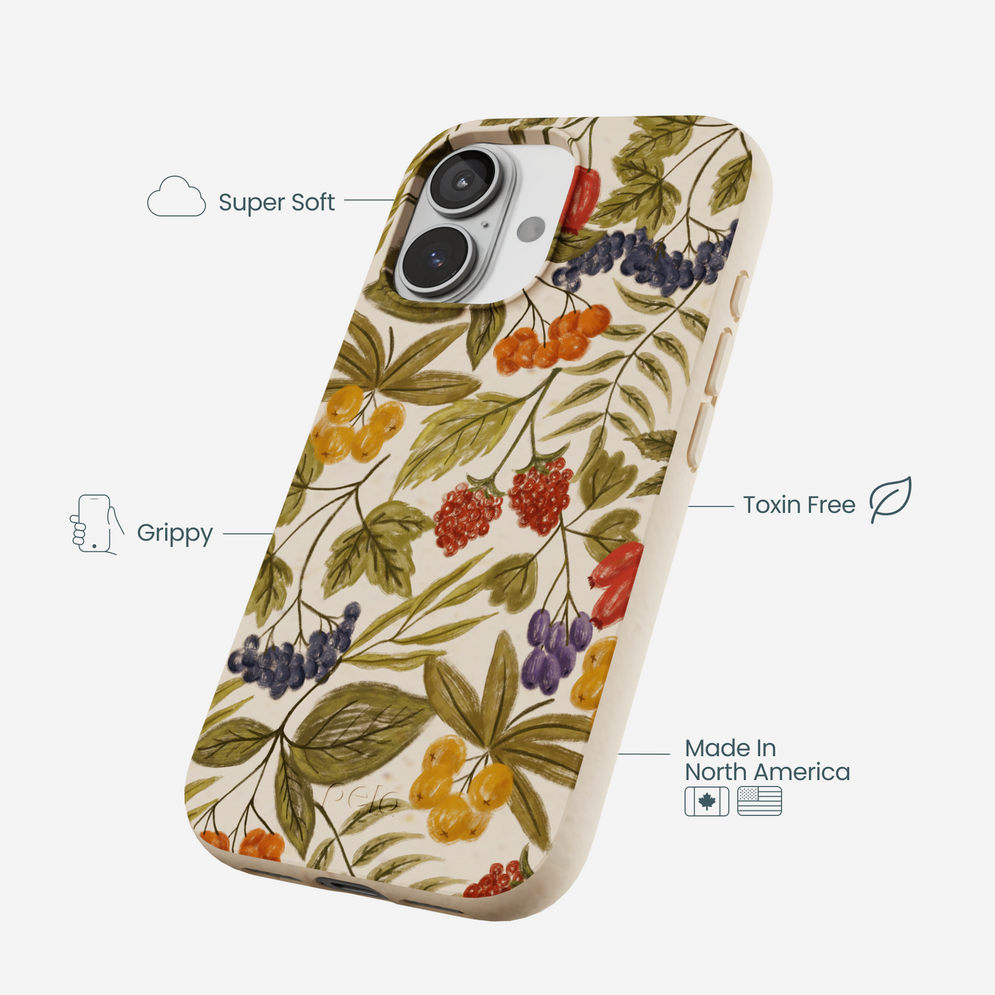 Seashell Fall Berries iPhone 17 Case