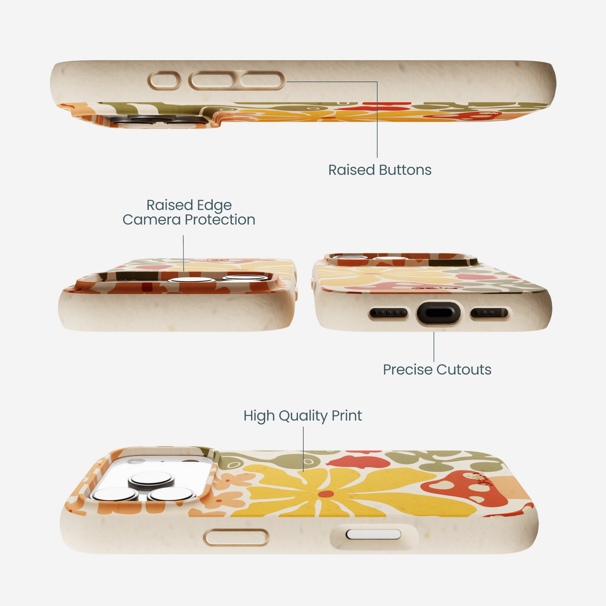 Seashell Fall Flourish iPhone 17 Pro Case
